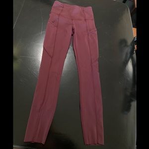Lululemon leggings with pockets size 2